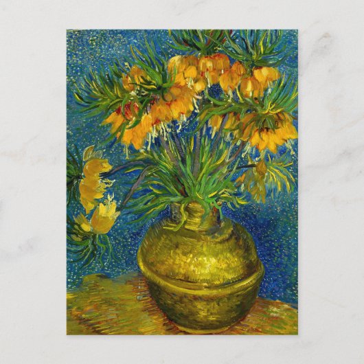 Van Gogh Imperial Fritillaries Feiertagspostkarte (Vorderseite)