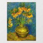 Van Gogh Imperial Fritillaries Fensteraufkleber<br><div class="desc">Fensterklammer mit Vincent van Gogh's Ölpest kaiserlicher Fritillerien in einer Kupfervase (1887). Schöne gelbe Blumen schmücken eine Vase vor einem blauen Hintergrund. Ein fabelhaftes Geschenk für die Fans von Post-Impressionismus und holländischer Kunst!</div>