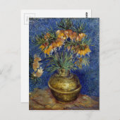 van Gogh Imperial Fritillaries in einer Kupfervase Postkarte (Vorne/Hinten)