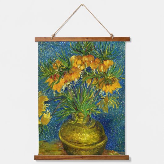 Van Gogh Imperial Fritillaries Wandteppich Mit Holzrahmen (Vorderseite)