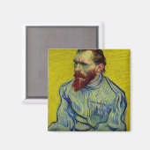 Van Gogh in der offenen Zwangsjacke - Gelb Magnet (Vorderseite/Rückseite)