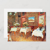Van Gogh - Inneres eines Restaurants Postkarte (Vorne/Hinten)