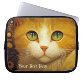 Van Gogh Inspiriert Cat Painting Laptop Sleeve (Vorderseite)