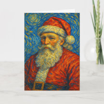 Van Gogh inspirierter Weihnachtsmann Sternennacht