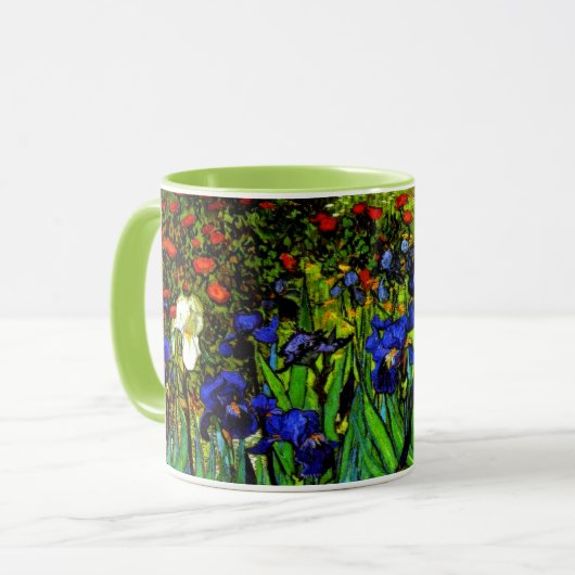 Van Gogh - Ire, berühmtes Blumenbild Tasse (Vorderseite Links)