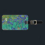 Van Gogh Ire. Blauer Vintager Impressionismus Gepäckanhänger<br><div class="desc">Van Gogh "Ire" Taschenmarke. Blauer Blumenimpressionismus Kunst.</div>