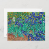 Van Gogh Ire. Blauer Vintager Impressionismus Postkarte (Vorne/Hinten)