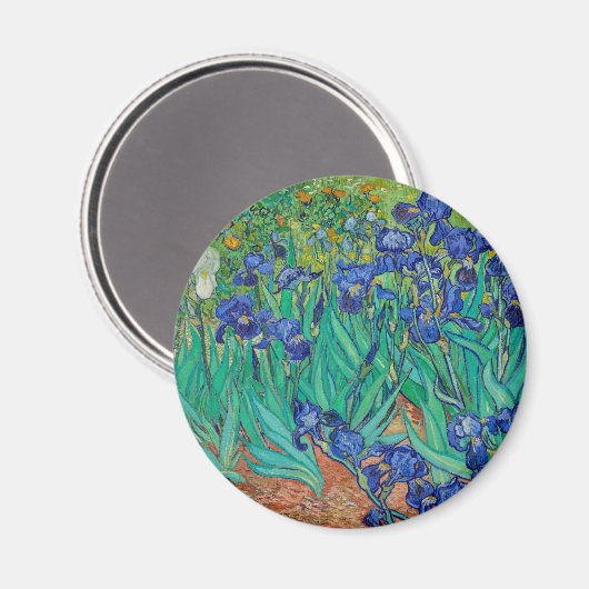 Van Gogh Ire. Blumenimpressionismus Magnet (Vorderseite/Rückseite)