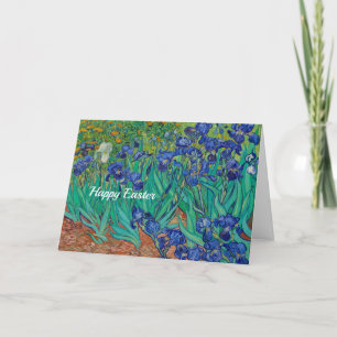 Van Gogh Iris Blumenmalerei Vintage Ostern Feiertagskarte