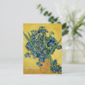 van Gogh Iris Classic Blumenbilder Postkarte (Stehend Vorderseite)