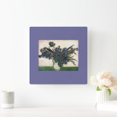 Van Gogh Iris Lavendel Quadratische Wanduhr (Zuhause)