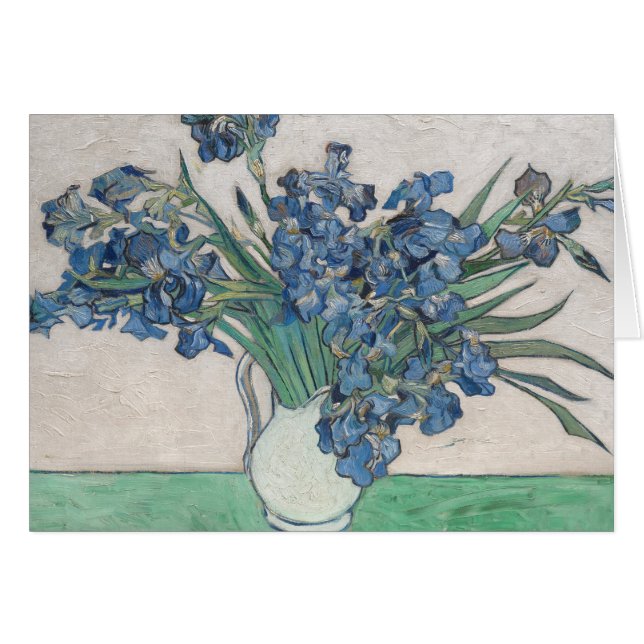 Van Gogh Iris Vase Malerei Impressionismus (Vorderseite (Horizontal))