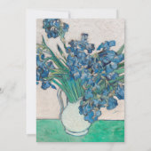 Van Gogh Iris Vase Malerei Impressionismus Einladung (Rückseite)