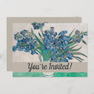 Van Gogh Iris Vase Malerei Impressionismus Einladung