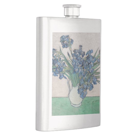 Van Gogh Iris Vase Malerei Impressionismus Flachmann (Rechts)