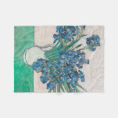 Van Gogh Iris Vase Malerei Impressionismus Fleecedecke (Vorderseite (Horizontal))