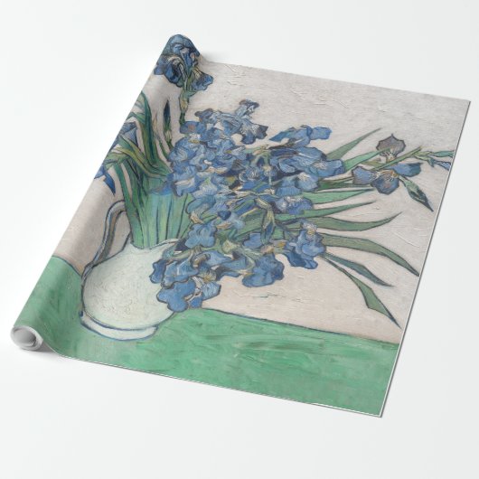 Van Gogh Iris Vase Malerei Impressionismus Geschenkpapier (Ungerollt)