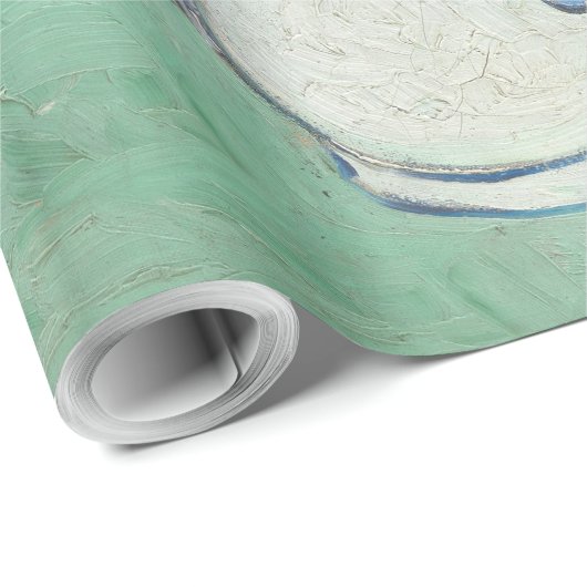 Van Gogh Iris Vase Malerei Impressionismus Geschenkpapier (Rolleneckpunkt)