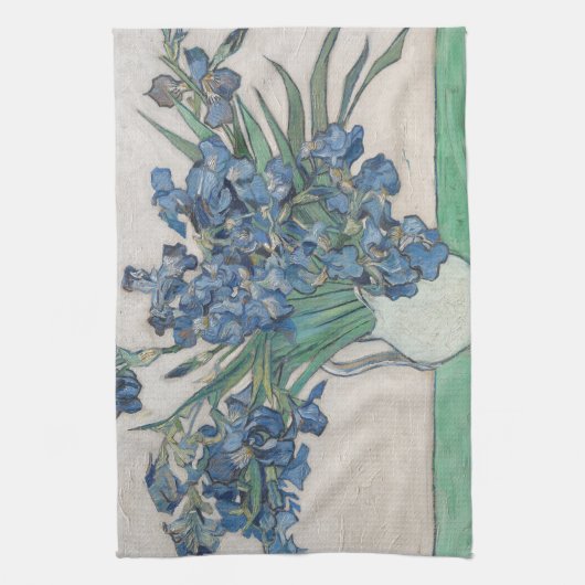 Van Gogh Iris Vase Malerei Impressionismus Geschirrtuch (Vertikal)