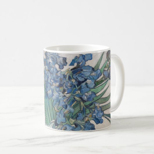 Van Gogh Iris Vase Malerei Impressionismus Kaffeetasse (VorderseiteRechts)