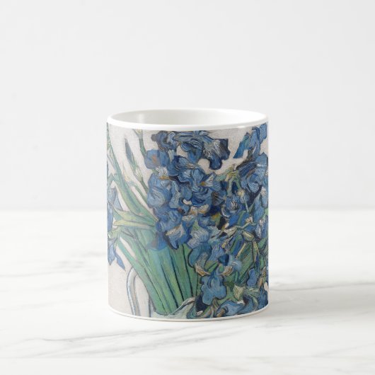 Van Gogh Iris Vase Malerei Impressionismus Kaffeetasse (Mittel)