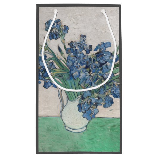 Van Gogh Iris Vase Malerei Impressionismus Kleine Geschenktüte (Rückseite)