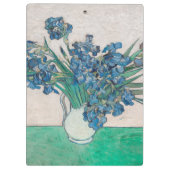 Van Gogh Iris Vase Malerei Impressionismus Klemmbrett (Rückseite)
