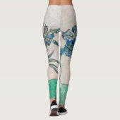 Van Gogh Iris Vase Malerei Impressionismus Leggings (Rückseite)