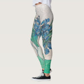 Van Gogh Iris Vase Malerei Impressionismus Leggings (Links)