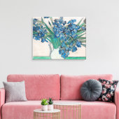 Van Gogh Iris Vase Malerei Impressionismus Leinwanddruck (Insitu (Wohnzimmer))