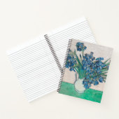 Van Gogh Iris Vase Malerei Impressionismus Notizblock (Innenseite)