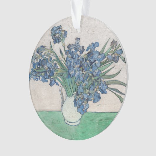 Van Gogh Iris Vase Malerei Impressionismus Ornament (Vorderseite)