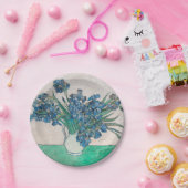 Van Gogh Iris Vase Malerei Impressionismus Pappteller (Party)