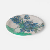 Van Gogh Iris Vase Malerei Impressionismus Pappteller (Schrägansicht)