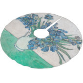 Van Gogh Iris Vase Malerei Impressionismus Polyester Weihnachtsbaumdecke (Schrägansicht)
