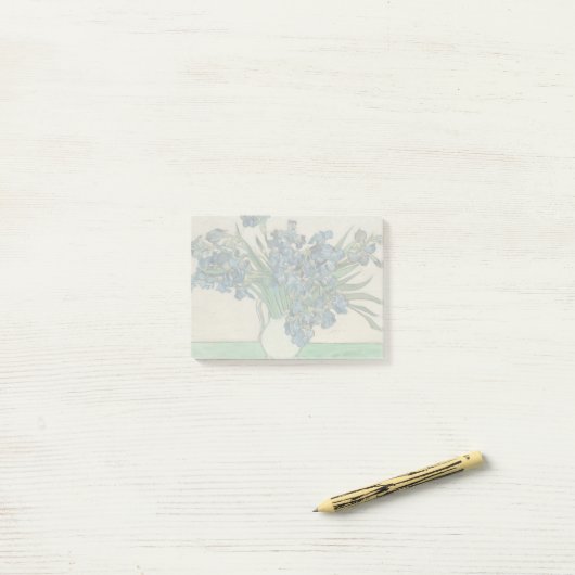 Van Gogh Iris Vase Malerei Impressionismus Post-it Klebezettel (Auf Schreibtisch)