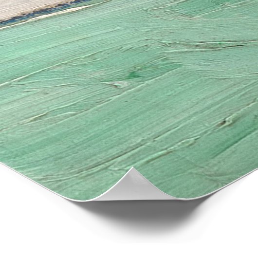 Van Gogh Iris Vase Malerei Impressionismus Poster (Ecke)