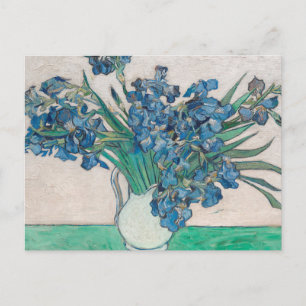 Van Gogh Iris Vase Malerei Impressionismus Postkarte