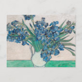 Van Gogh Iris Vase Malerei Impressionismus Postkarte (Vorderseite)