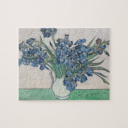 Van Gogh Iris Vase Malerei Impressionismus Puzzle (Horizontal)