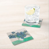 Van Gogh Iris Vase Malerei Impressionismus Rechteckiger Pappuntersetzer (Vor Ort)