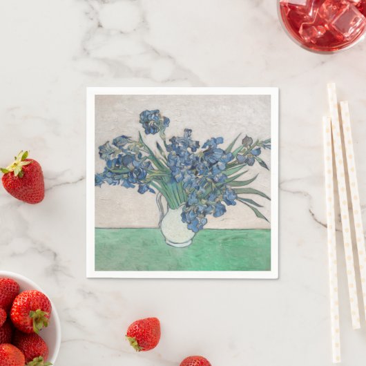 Van Gogh Iris Vase Malerei Impressionismus Serviette (Beispiel)