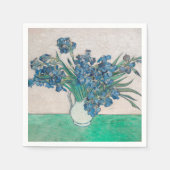 Van Gogh Iris Vase Malerei Impressionismus Serviette (Vorderseite)