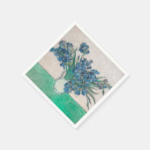 Van Gogh Iris Vase Malerei Impressionismus Serviette (Ecke)
