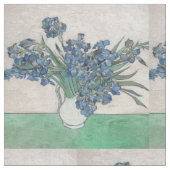 Van Gogh Iris Vase Malerei Impressionismus Stoff (Nahaufnahme)