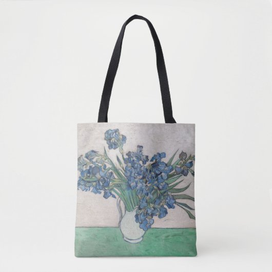 Van Gogh Iris Vase Malerei Impressionismus Tasche (Vorderseite)