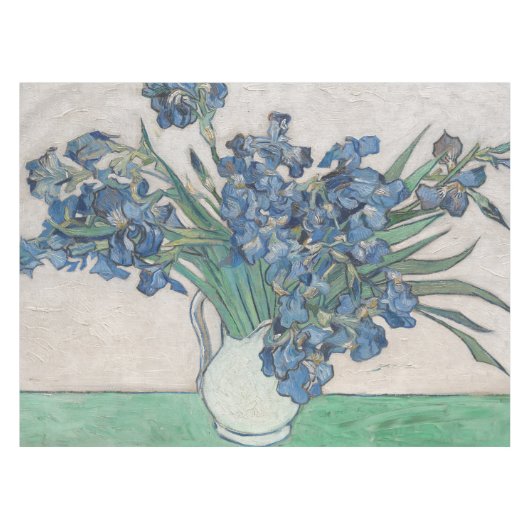 Van Gogh Iris Vase Malerei Impressionismus Tischdecke (Vorderseite (Horizontal))