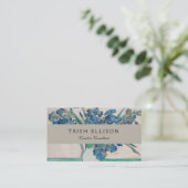 Van Gogh Iris Vase Malerei Impressionismus Visitenkarte (Stehend Vorderseite)