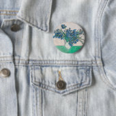 Van Gogh Iris Vasenmalerei Impressionismus Button (Beispiel)