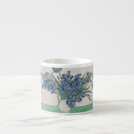 Van Gogh Iris Vasenmalerei Impressionismus Espressotasse (Vorderseite)